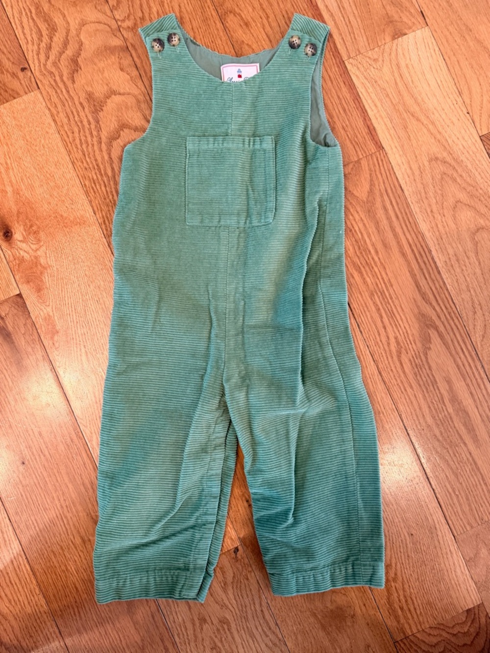 3T Corduroy Overalls for Kids - Green